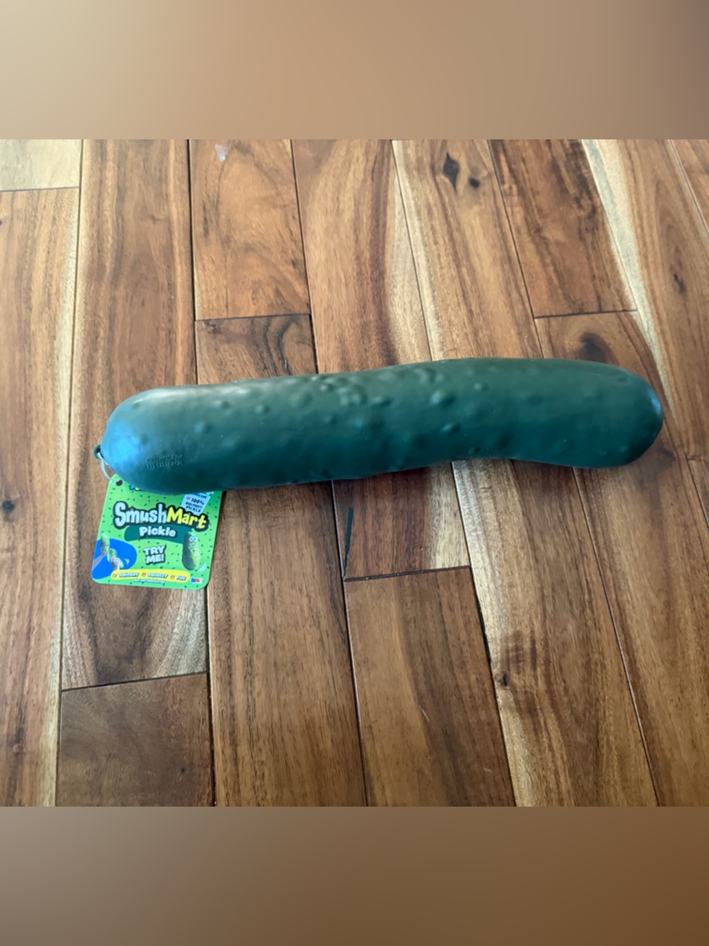 Viral Smushmart Green Pickle Sensory Squishy Toy - Kids Toy